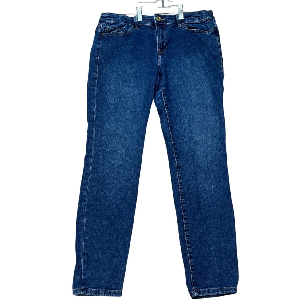 Tommy Hilfiger Jeans Women 6 30x27 Medium Wash Slim Straight Stretch 5 Pocket